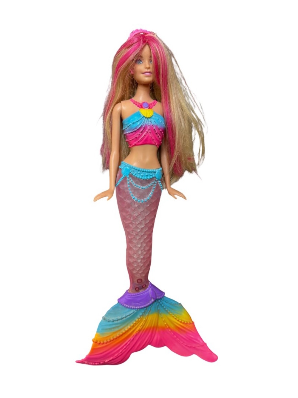 2015 Barbie Dreamtopia Light Up Mermaid Doll Rainbow